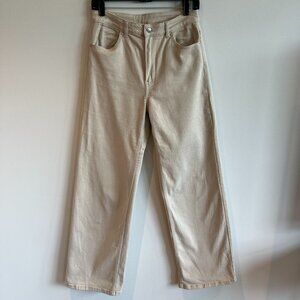 H&M Beige High-waisted Jeans